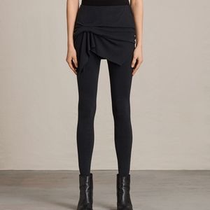 ALL SAINTS Raffi Riviera Black Leggings XS